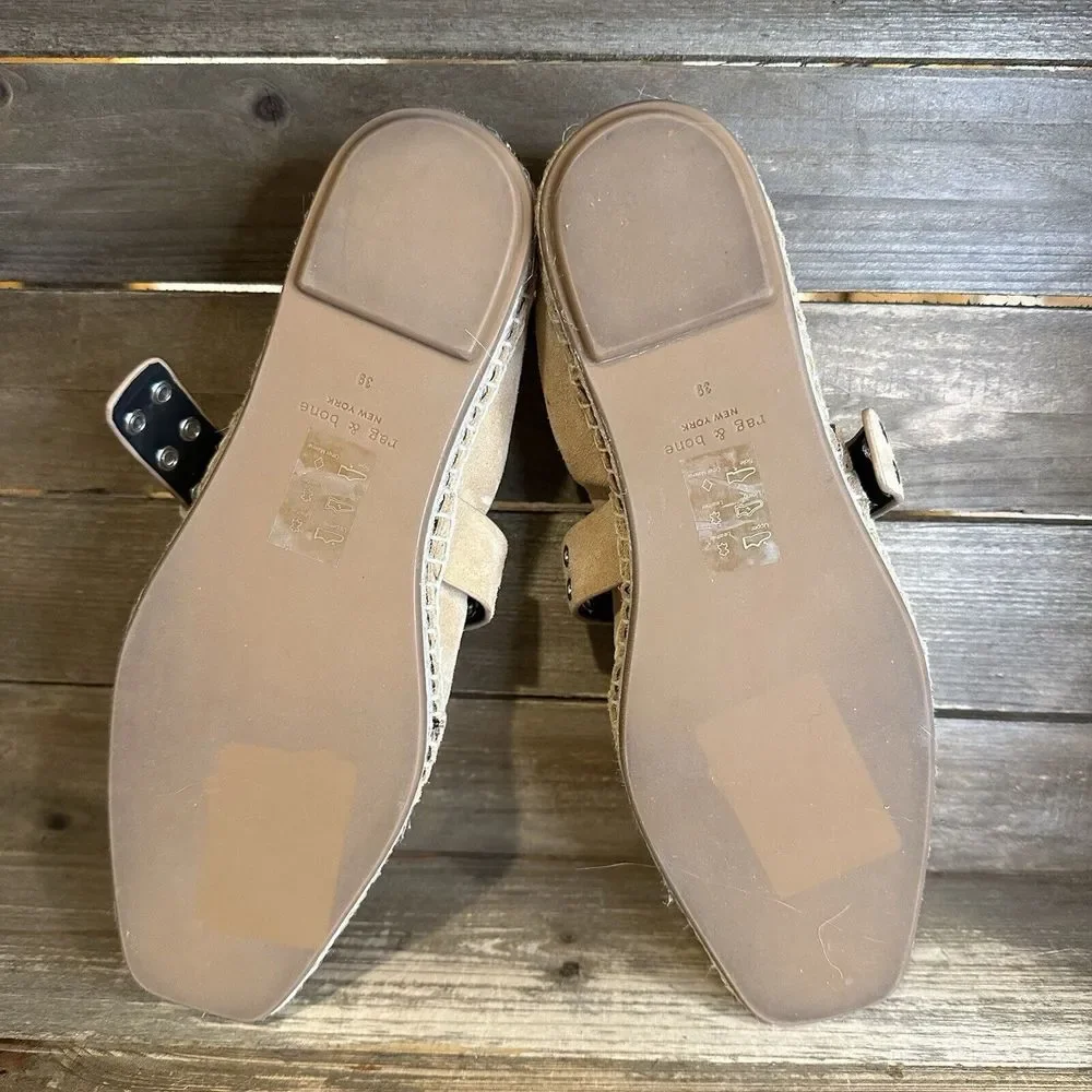 New $348 Womens Rag & and Bone Anteros Espadrille Suede Shoes Size EUR 39 US‎ 9